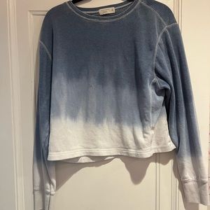 Ocean Drive Medium Blue and White Crewneck
